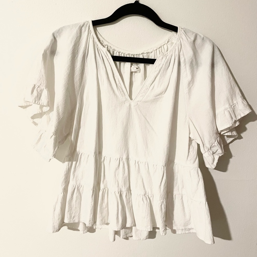 Anthropologie White Blouse